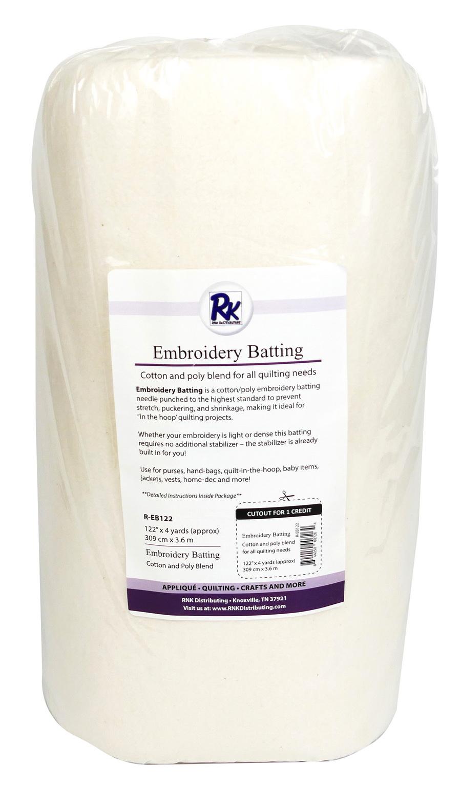 RNK Distributing Embroidery Batting (Available in Other Sizes)