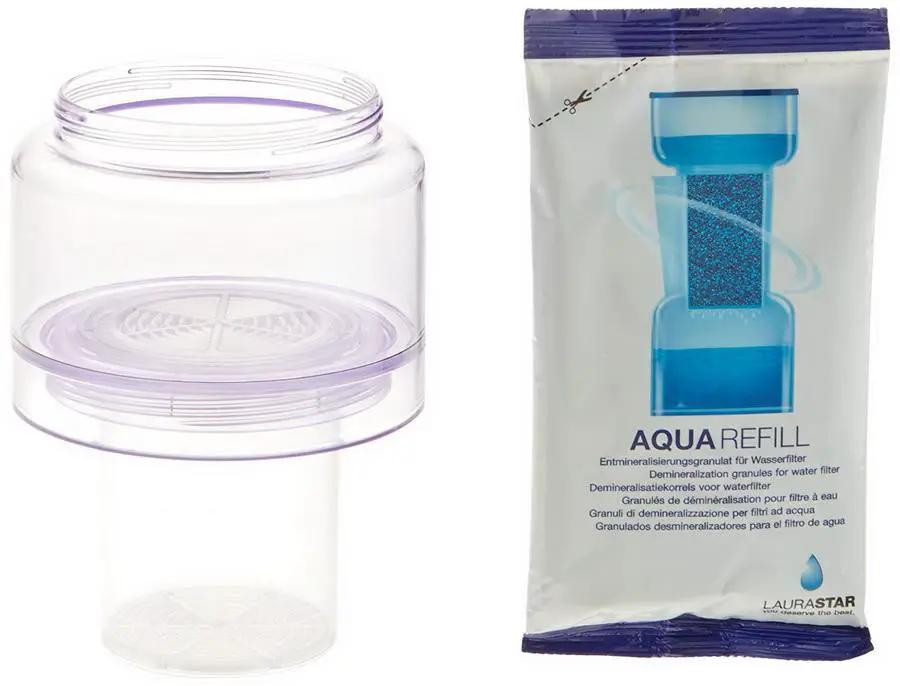 Laurastar Anti-Scale Water Filter - G Line, 2-piece set with clear housing and AquaRefill pouch