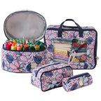 Bluefig Quilters Bee Bundle 1: Thread Carrier, Zipper Bag, Wrist Bag and Fat Quarter Bag - Maisy - Sewingmachinesplus.com