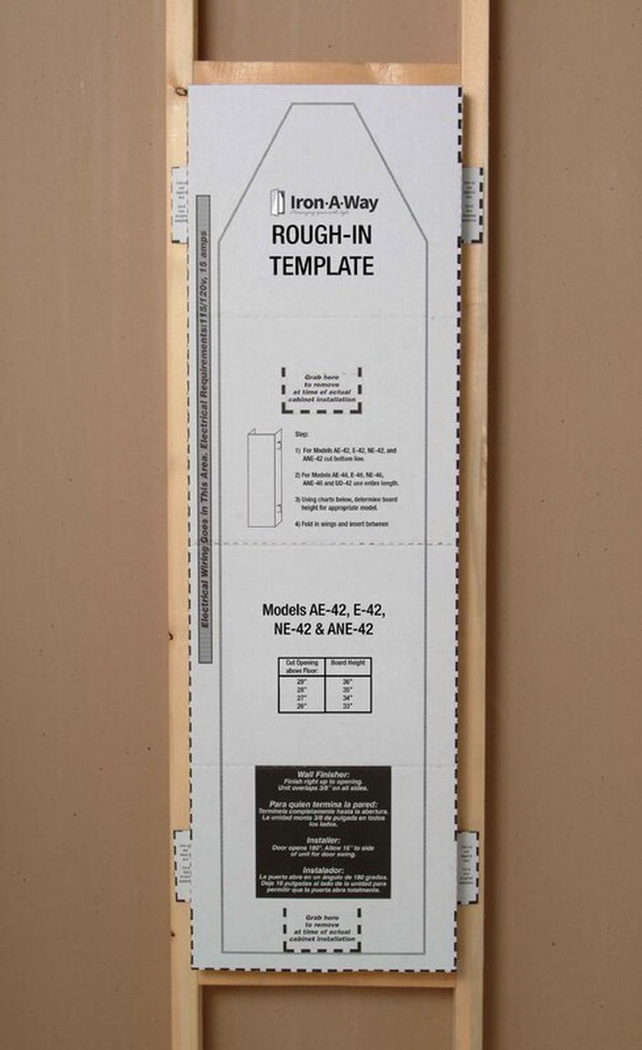 Iron - A - Way Ironing Center Rough In Kit - Sewingmachinesplus.com