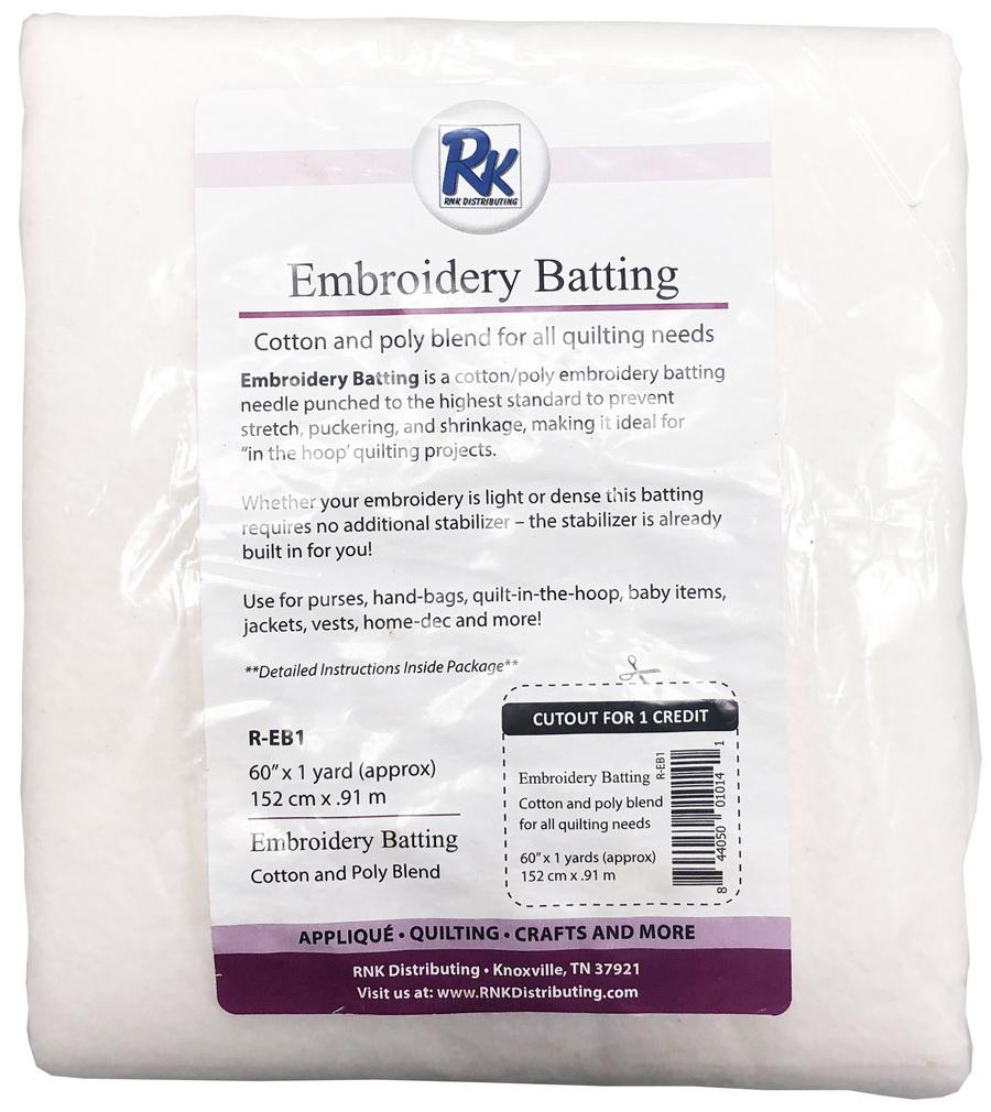 RNK Distributing Embroidery Batting (Available in Other Sizes)