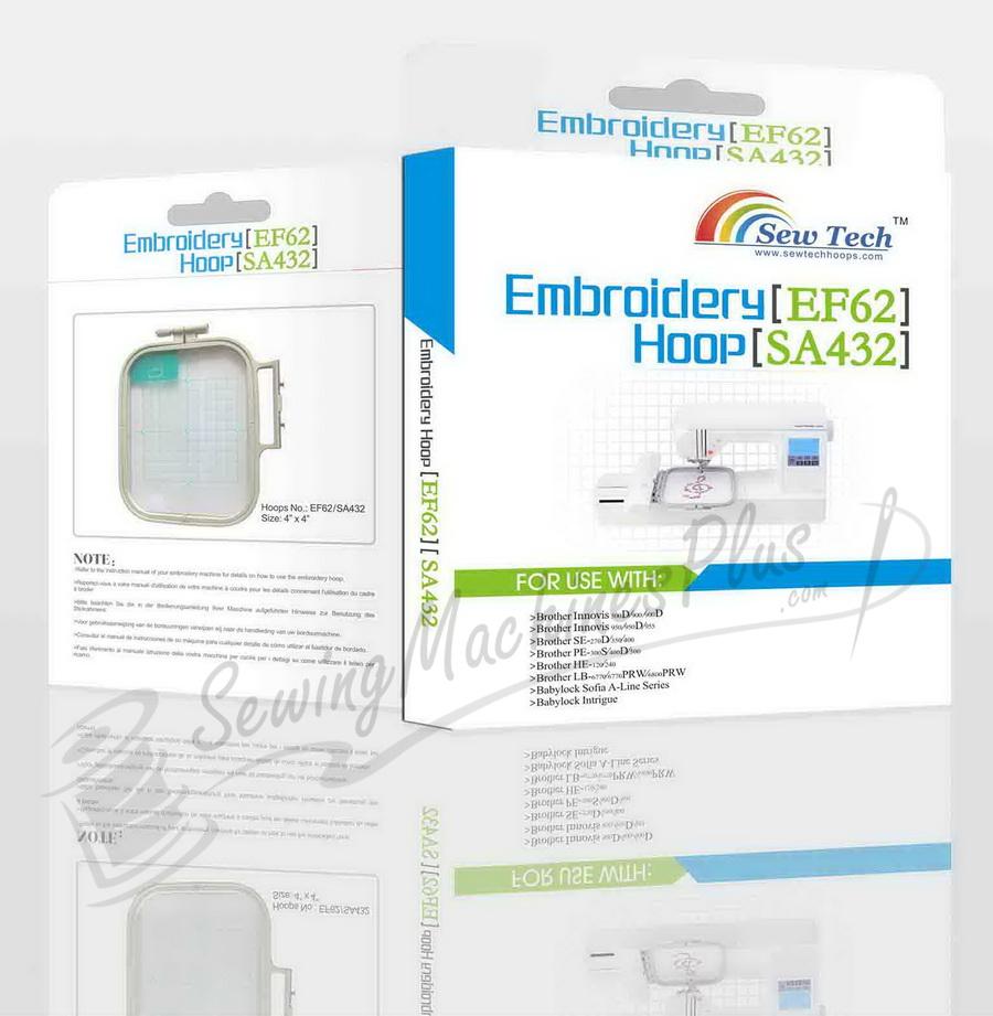 Medium Hoop 4" x 4" (100x100mm) - Brother (SA432), Baby Lock (EF62)