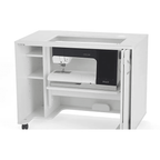 Arrow Mod Squad 4 Piece Sewing Cabinet on wheels with Pfaff sewing machine inside