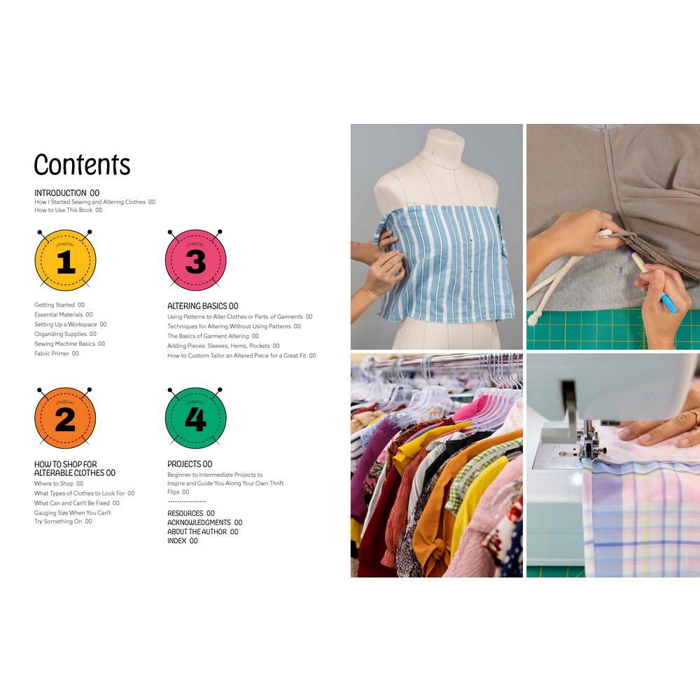 DIY Thrift Flip Book by April Yang, Sewing Techniques for Transforming Old Clothes into Fun, Wearable Fashions - Sewingmachinesplus.com