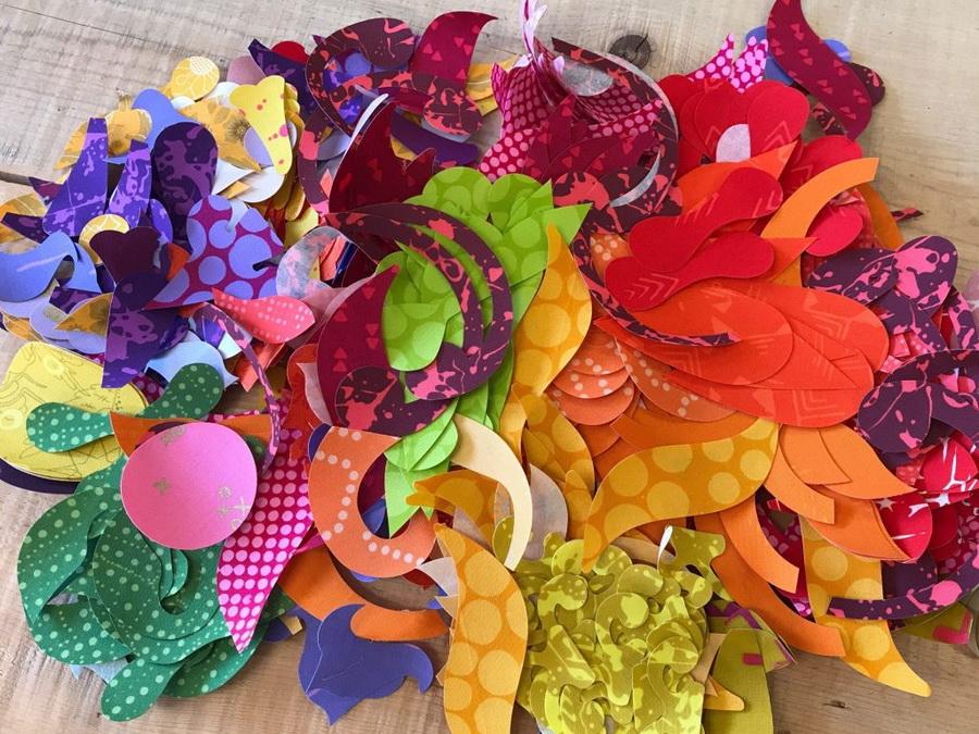 Hoffman Fabrics Mandalicious Quilt Fabric Kit by Carolyn Murfitt of Free Bird Quilting Designs