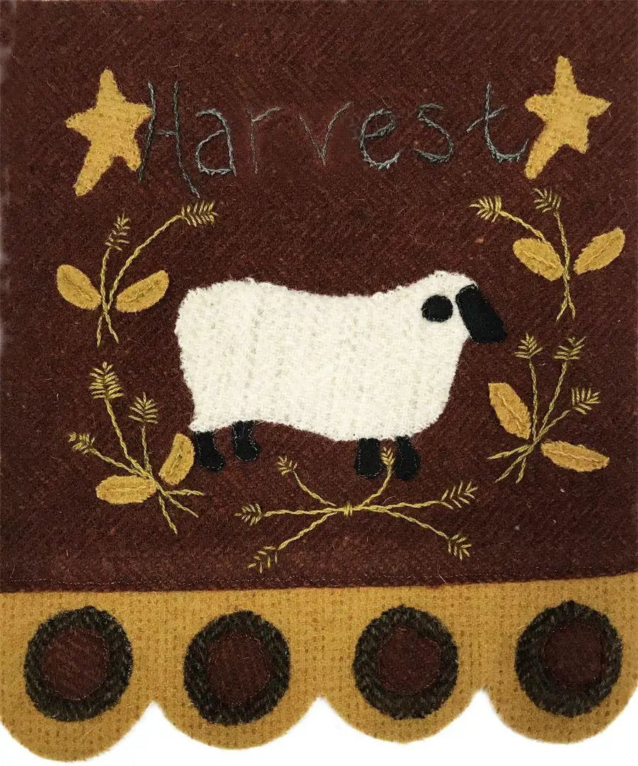 Quilter's Paradise Simply Sheep November Pre - Cut Wool Kit - Sewingmachinesplus.com