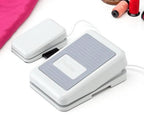 Brother multi-function foot controller, white with gray textured pedal surface.