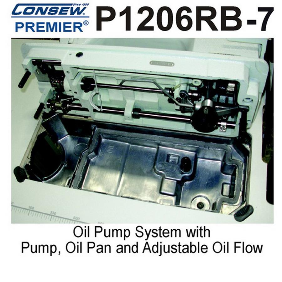 Consew Premier 1206RB-7 Lockstitch Machine with Assembled Table and Servo Motor