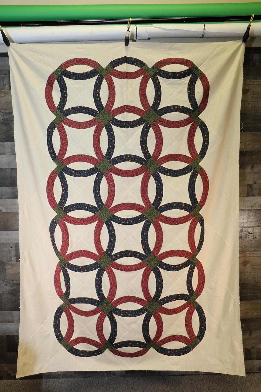 Ready to Sew Bittersweet Double Wedding Ring Pre - cut Quilt Kit - Sewingmachinesplus.com