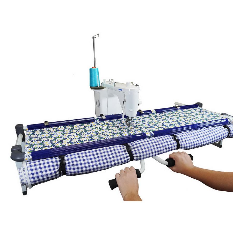 Juki Light Weight Portable Fabric Frame for Domestic Machines (Includes Carriage and Handles) [Machine Not Included] - Sewingmachinesplus.com
