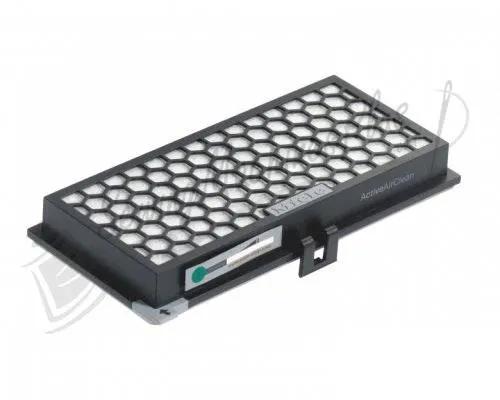 Miele Active AirClean SF-AA50 vacuum filter with black housing and honeycomb media.