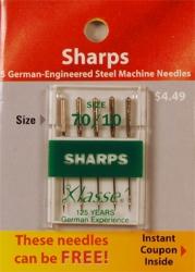 Klasse Sharps Threading Needles 70/10 - Buy 2 Get 1 FREE - Sewingmachinesplus.com
