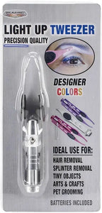 Light Up Tweezers by Blazing LEDz, clear plastic LED tweezers with assorted colors.