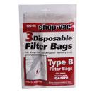 Shop Vac 3 pack Filter Bags Type B