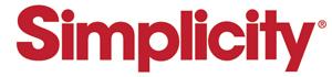 Simplicity logo in red on a white background
