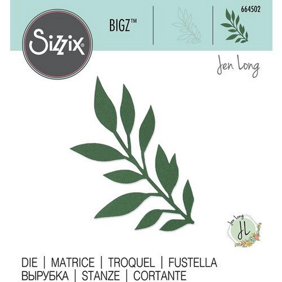 Sizzix Bigz Die Gathered Leaves by Jen Long - Sewingmachinesplus.com