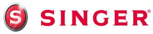 Singer logo with a red 'S' and brand name on a white background