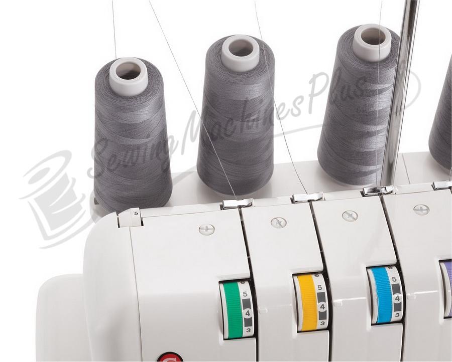 Singer 14J250 Stylist II Serger 2/3/4 Thread Capacity