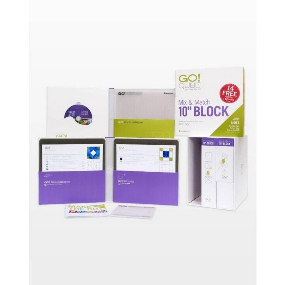 Accuquilt GO! Qube Mix & Match 10in Block - Sewingmachinesplus.com