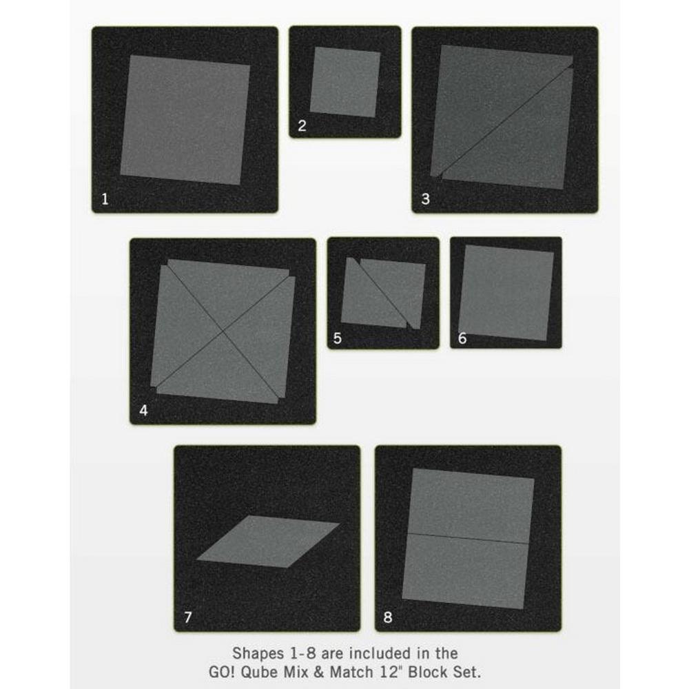 Accuquilt GO! Qube Mix & Match 12in Block - Sewingmachinesplus.com