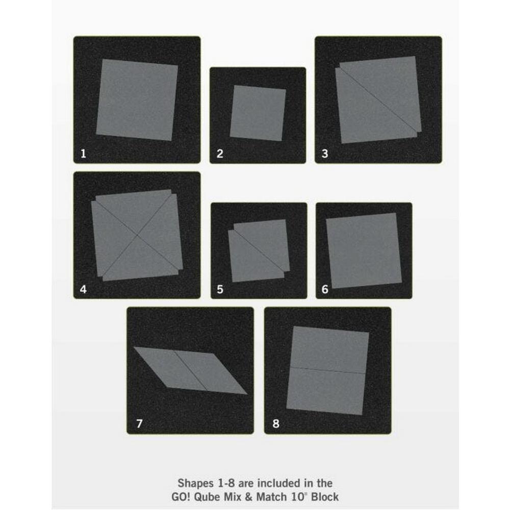 Accuquilt GO! Qube Mix & Match 10in Block - Sewingmachinesplus.com