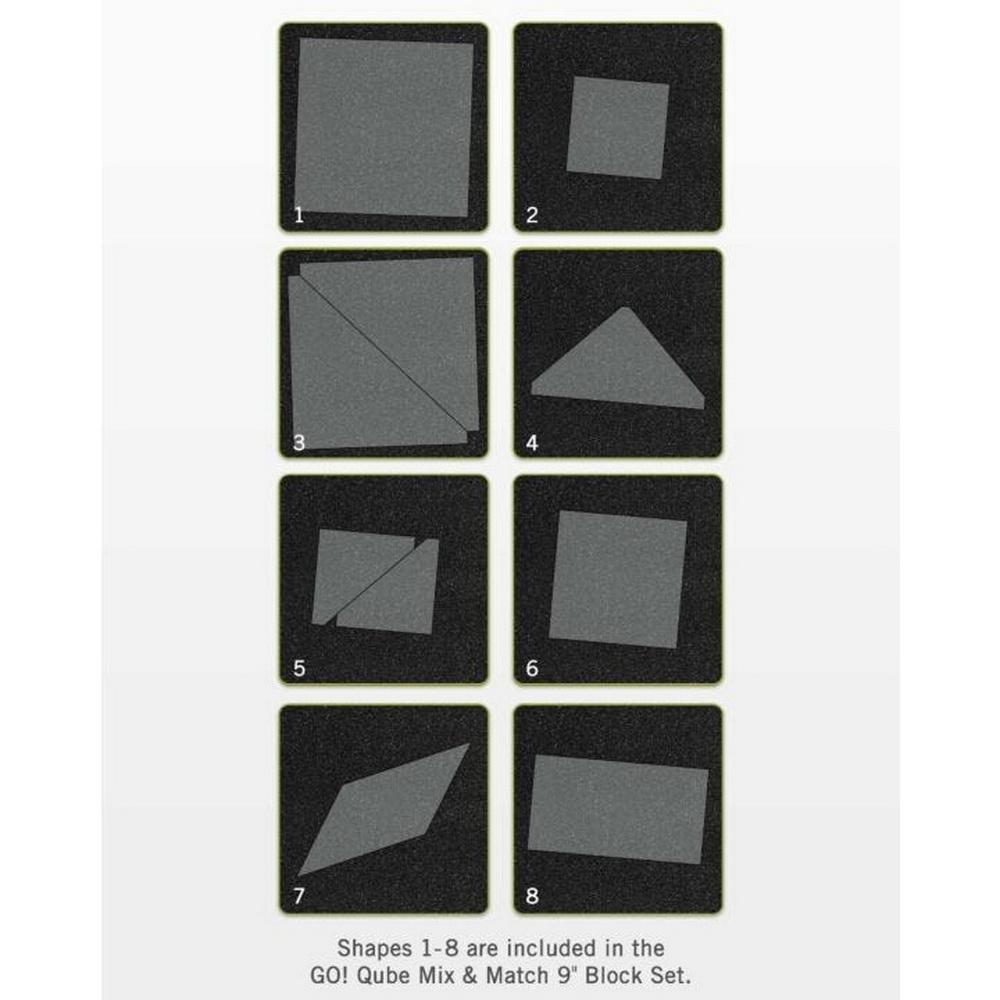 Accuquilt GO! Qube Mix & Match 9in Block - Sewingmachinesplus.com