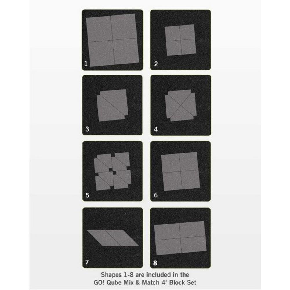 Accuquilt GO! Qube Mix & Match 4in Block - Sewingmachinesplus.com