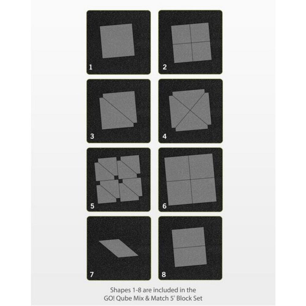 Accuquilt GO! Qube Mix & Match 5in Block - Sewingmachinesplus.com