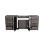 Kangaroo Sewing Furniture Bandicoot 2 Cabinet Studio Set with Kiwi Storage Cabinet and Arrow Hydraulic Chair - Grey B8207 - Sewingmachinesplus.com