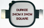 Durkee 24CM x 24CM (9 in. x 9 in.) Square Traditional Embroidery Hoop - Compatible with Many Machines - Sewingmachinesplus.com