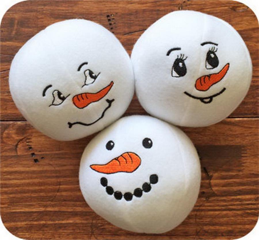 Embroidery Garden Snowman Snowballs Set - Sewingmachinesplus.com