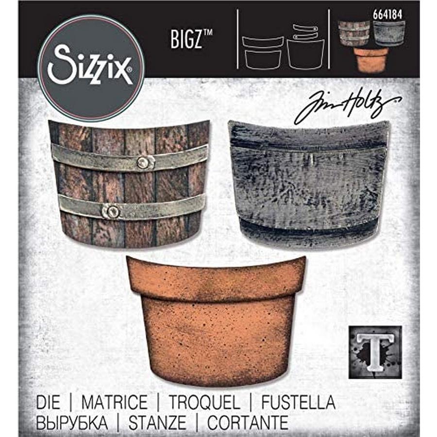 Sizzix Bigz Die Potted by Tim Holtz - Sewingmachinesplus.com