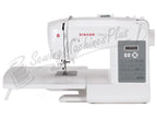 Singer 6199 Brilliance electronic sewing machine, white with digital display panel.
