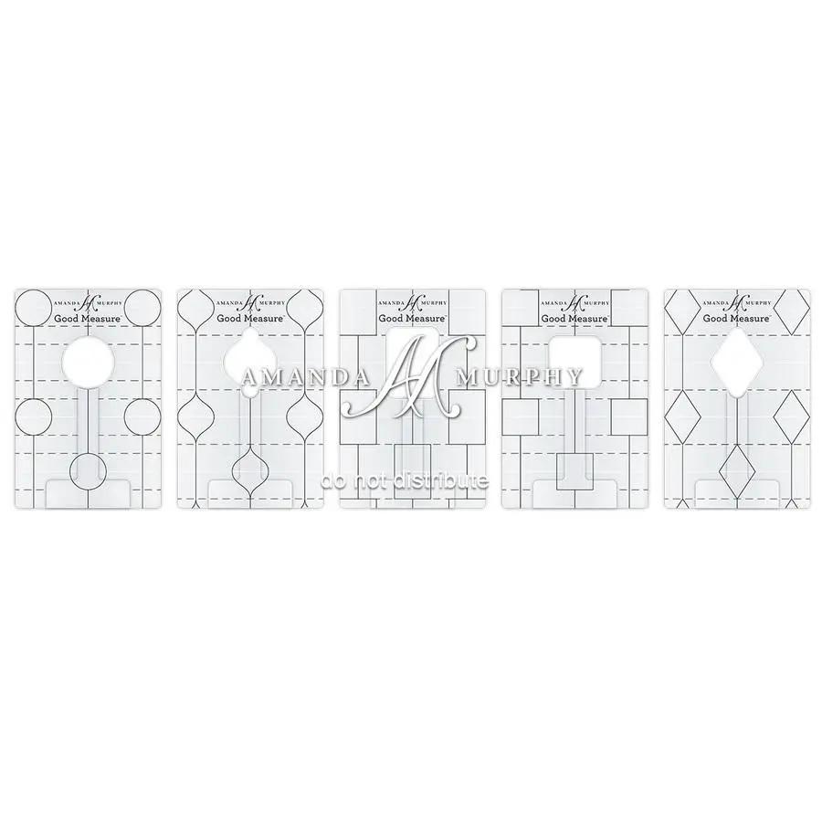 Good Measure Low Shank Mini Lollipop Quilting Template Ruler 5 PC Set - Sewingmachinesplus.com