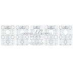 Good Measure Low Shank Mini Lollipop Quilting Template Ruler 5 PC Set - Sewingmachinesplus.com