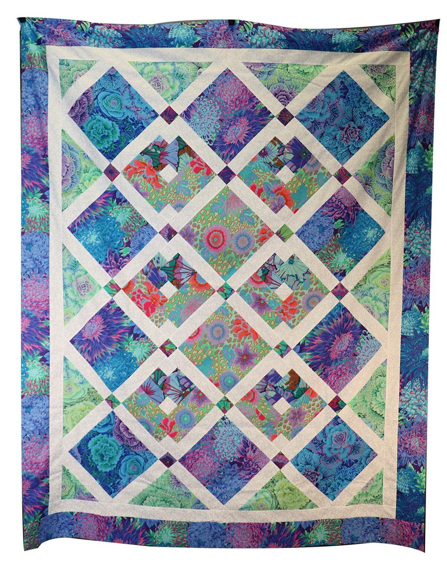 Ready to Sew Midnight In The Garden Pre - cut Quilt Kit - Sewingmachinesplus.com