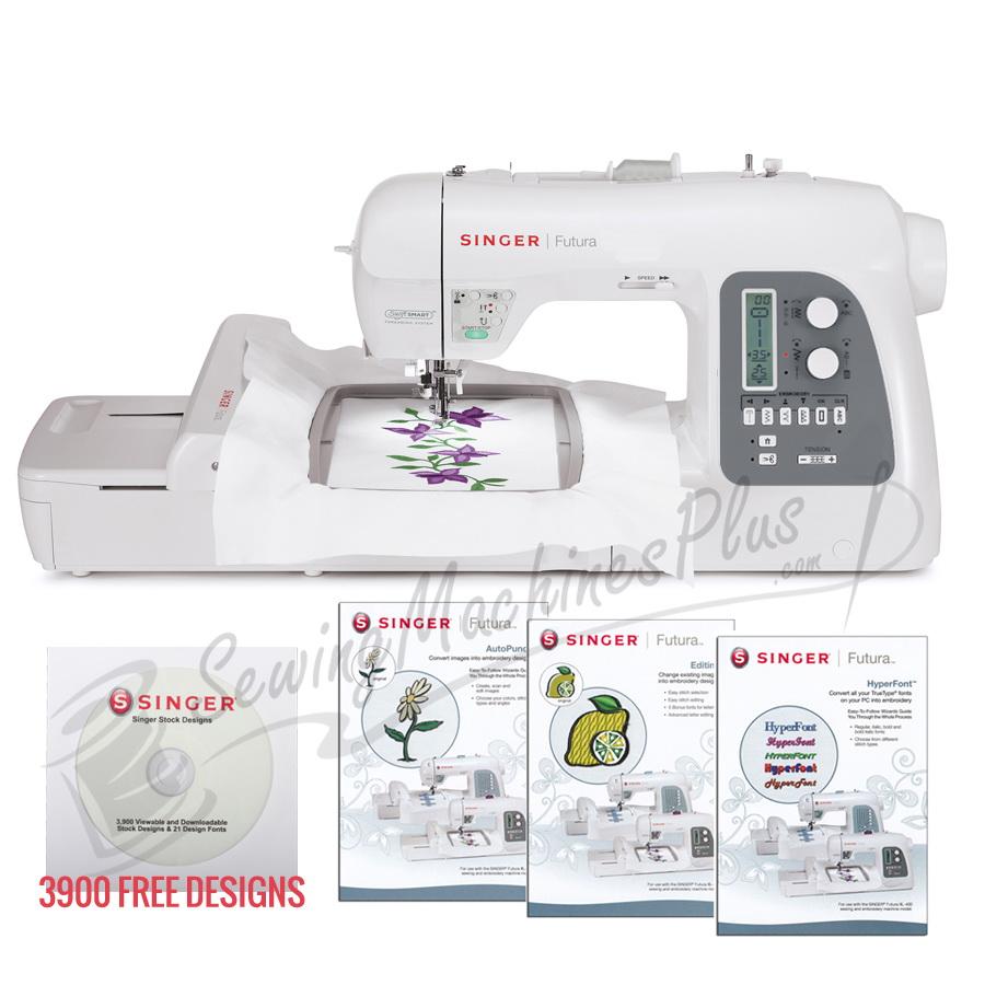 Singer FUTURA XL-550 Sewing, Quilting and Embroidery Machine & 3900 Designs!