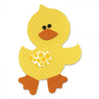 Sizzix Bigz L Duck die-cut shape in yellow with orange beak and feet