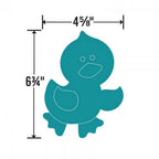 Sizzix Bigz L Duck teal cutting die for machines; duck-shaped die, 4 5/8" wide by 6 3/4" tall