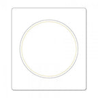 Sizzix Bigz Die Circle 4-inch cutting die on a white cutting plate.