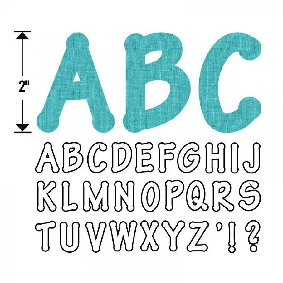 Sizzix Bigz Alphabet Set 4 Dies - Lollipop Shadow Capital Letters
