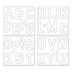 Sizzix Bigz Alphabet Set 4 Dies - Lollipop Shadow Capital Letters