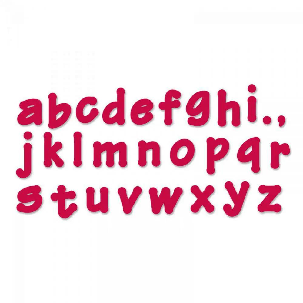 Sizzix Bigz Alphabet Set 4 Dies - Lollipop Shadow Lowercase Letters