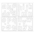 Sizzix Bigz Alphabet Set 4 Dies - Lollipop Shadow Lowercase Letters