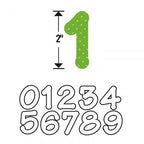 Sizzix Bigz Alphabet Set 2 Dies - Lollipop Shadow Numbers