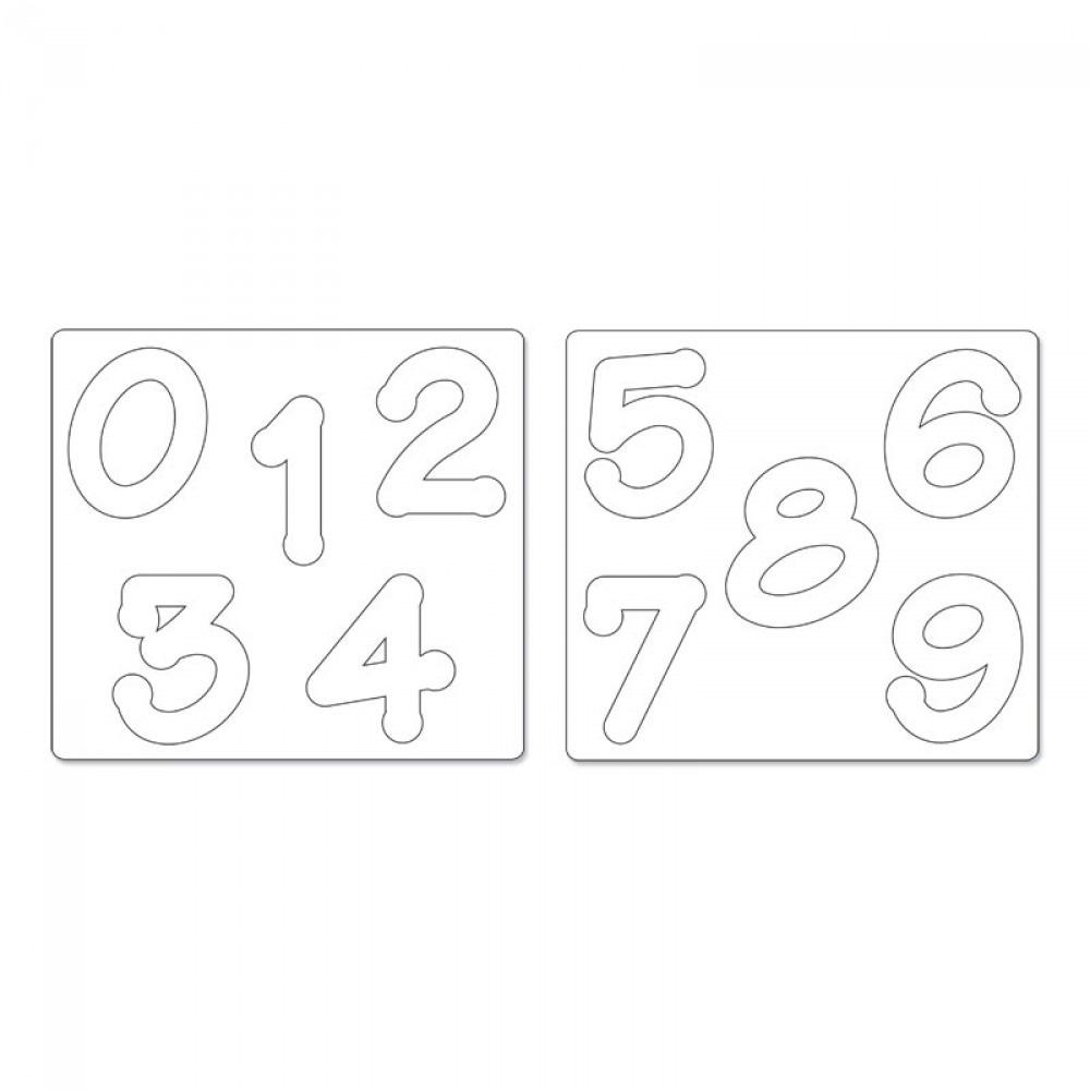 Sizzix Bigz Alphabet Set 2 Dies - Lollipop Shadow Numbers