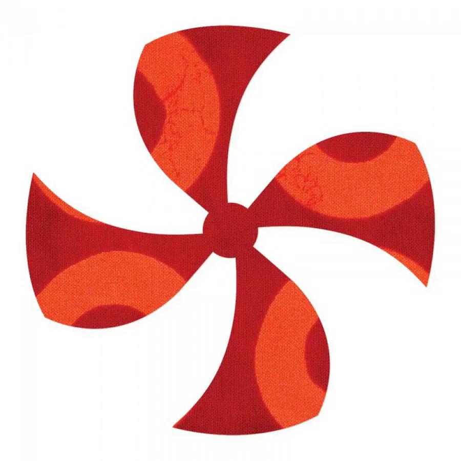 Sizzix Bigz Die Candy Swirl Insert, red-orange, 4-inch cutting die.