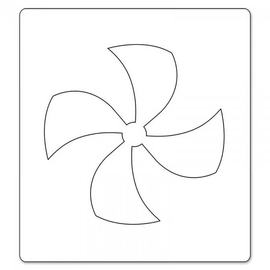 Sizzix Bigz Die Candy Swirl Insert 4-inch pinwheel design