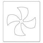 Sizzix Bigz Die Candy Swirl Insert 4-inch pinwheel design