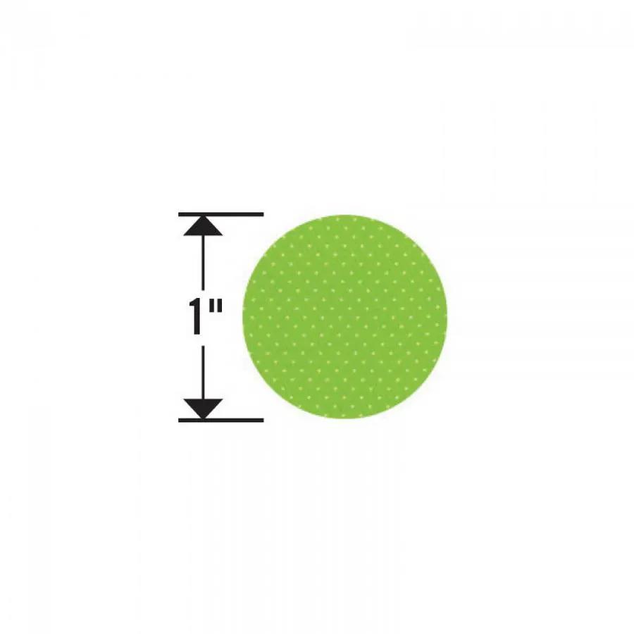 Sizzix Bigz Die Circles 1in lime green dotted circle cutout